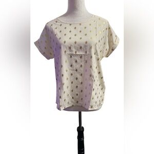 Gold Polka Dot Blouse